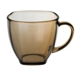 Фото чашка mazhura кв quadra дымчатая 220мл (mz689124)