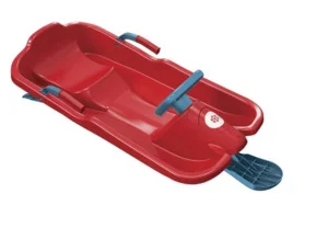Фото санки с рулем plastkon скибоб красные