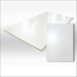 Вагонка пластикова лакована Decomax А04 білий глянець 7ммx250ммx6м