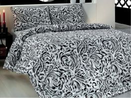 Фото комплект постельного белья altinbasak елегант 1,5 сп. 160x220 (нав. 70x70) mirella черный