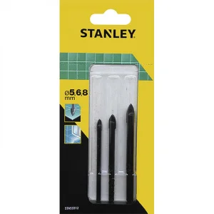 Набір сверел по плитці STANLEY 3шт (STA53312)