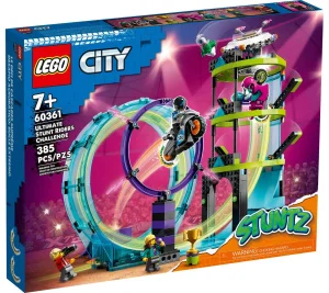 Фото конструктор lego city stuntz невероятная задача для каскадеров 385 деталей (60361)