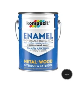 Емаль алкідна Kompozit чорна 12кг