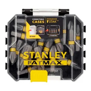 Набір біт STANLEY FatMax Phillips, Ph2, 25 мм, 20 шт пластиковий кейс (STA88569)