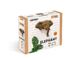 Фото картонный настенный конструктор cartonic 3d puzzle elephant (cwelep)