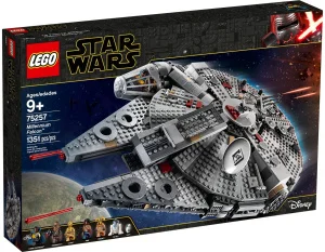 Фото конструктор lego star wars сокол тысячелетия 1351 деталь (75257)