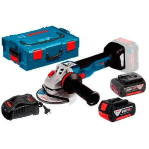 Кутова шліфувальна машина Bosch GWS 18V-10 C (125mm 2x5,0 Ah L-boxx) (06019G310D)