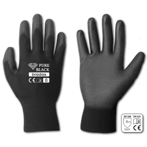 Рукавички захисні Bradas Pure Black розмір 10 (RWPBC10)