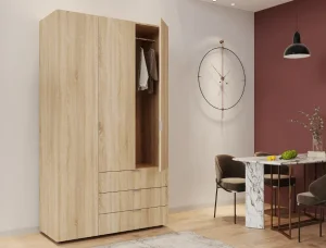 Шафа для одягу Doros Гелар 80397559 Дуб Cонома 116,2х49,5х203,4см (1782247285)