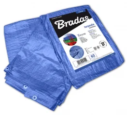 Тент водонепроницаемый Bradas BLUE 60 гр/м2, размер 10x12 м PL10/12