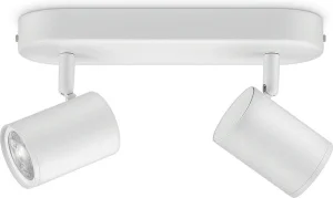 Накладний точковий світильник WiZ IMAGEO Spots Smart 2х5W 2200-6500K RGB білий (929002658801)
