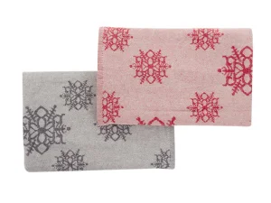 Фото набор кухонных полотенец the nile снежинка chr-038 жаккардовых 45x70см 2 предмета (725-040)