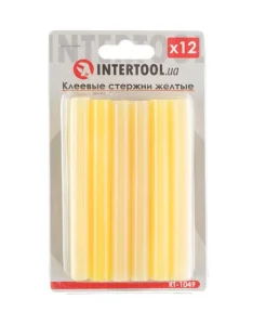 Стержні клейові Intertool жовті 11,2х100мм 12шт (RT-1049)