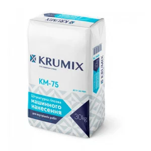 Штукатурка гіпсова машинного нанесення KRUMIX-75 30кг