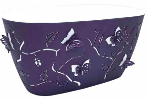 Горщик для квітів Alyaplastik Butterfly Balcony 3D темно-фіолетовий 4,1л (10317)