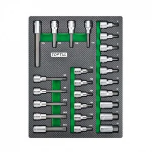 Набір біт впресованних в головку Toptul 1/2" 25шт (GEB2501)