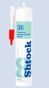 Герметик силиконовый Shtock универсальный 280мл белый (10611101)