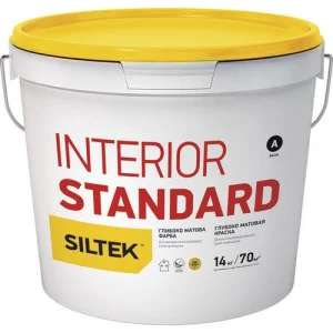 Краска Siltek Interior Standart глубоко матовая база А 14кг