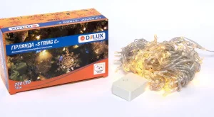 Гірлянда внутрішня Delux String C 200LED IP20 теплий білий 10м (90017981)