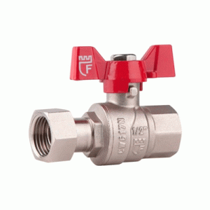 Кран кульовий з накидною гайкою SD Forte 1/2" ВР для води прямий (SF260W15)
