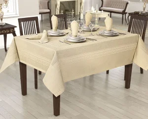 Фото скатерть jackline pano linen cappucino 9886-7 160х220см (th_14003366)