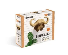 Фото картонный настенный конструктор cartonic 3d puzzle buffalo (cwbuff)