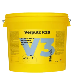 Штукатурка акриловая Shtock Камешковая 2,0 Verputz K20 V3 база А белая 25кг
