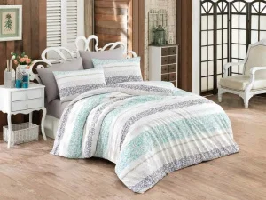 Комплект постільної білизни Majoli Morel Blue 200x220см (BT_010078312)