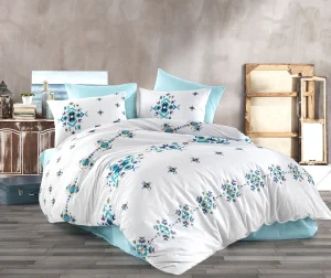 Комплект постільної білизни Majoli Hippi 200x220см (BT_010078424)