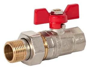 Кран-американка кульовий Asco armatura прямий 1/2" ЗВ (NP-RBS1)