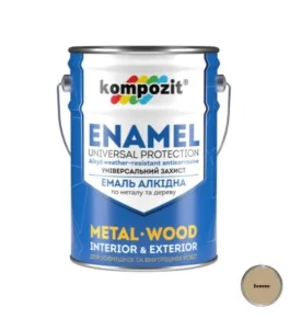 Эмаль алкидная Kompozit бежевая 12кг