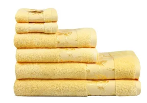 Рушник Maisonette Bamboo маxровий жовтий 76x152см (20940)