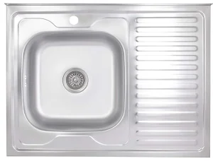 Кухонна мийка Brinex Satin 6080-L 0,6мм (BRIN6080LSAT06)
