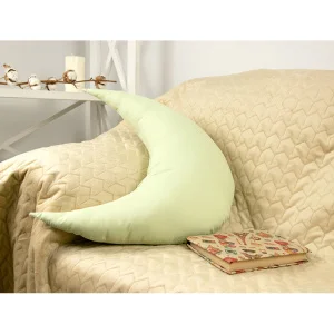 Фото подушка руно фигурная (312.52_луна_салатовый)