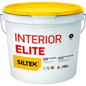 Краска Siltek Interior Elite латексная матовая 9л