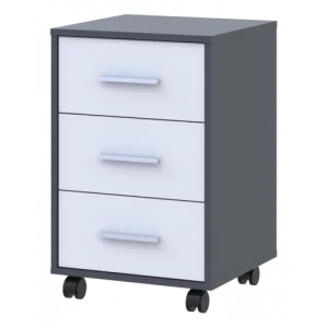 Тумба Doros Т3 41902062 Антрацит, білий 43х42х66,4см (1996684081)