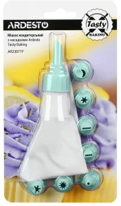 Мішок кондитерський з насадками Ardesto Tasty baking 2,5x8,5x1,7см (AR2307TP)