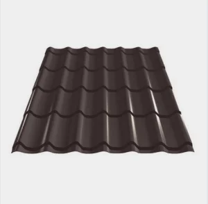 Металочерепиця Arcelor матовий поліестер (Польща) 0,50 DELTA ™ 15 RAL 8019