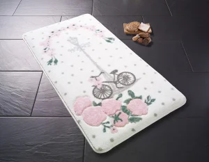Фото коврик для ванной confetti vintage bike pembe 55x57см (c_110083371)