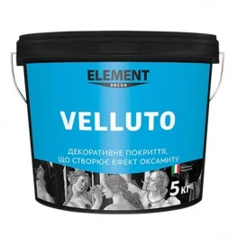 Штукатурка декоративная ELEMENT Velluto 5 кг