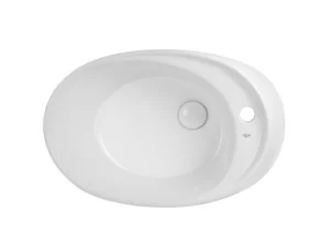 Раковина-чаша Qtap Scorpio з донним клапаном 59х38х19см (QT14111037W)