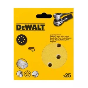 Круг шліфувальний самоклеючий DeWALT d125мм P180 25шт (DT3116XM)