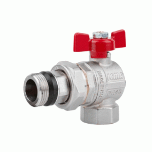 Кран кульовий Icma №362 FAR. ROSSA 3/4" кутовий (87362AE11)
