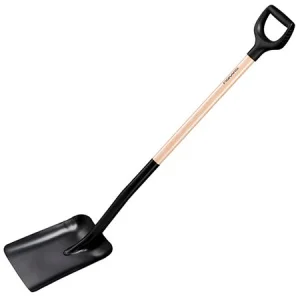 Лопата совковая с деревянной ручкой Fiskars Solid (1066723)