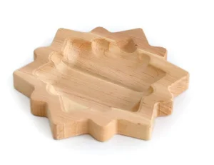 Тарілка дерев`яна Mazhura Зірка 17x17см (mz728427)