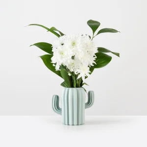 Ваза декоративна MVM DH-FLOWERS-02 65х70х110мм блакитна (DH-FLOWERS-02 BLUE)