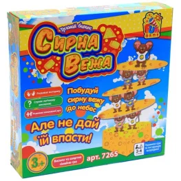 Фото настольная игра fun game сырная башня (7265)