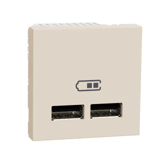 Розетка USB Schneider Unica New NU341844 слонова кістка