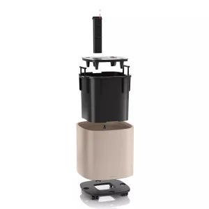 Вазон Lechuza Pila Planter Color бiрюзовий 35х35х32,5см (15901)