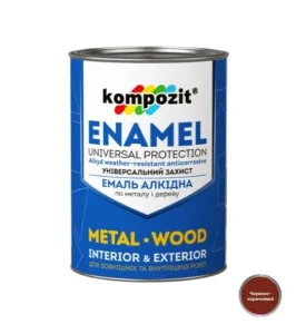 Емаль алкідна Kompozit червоно-коричнева 0,9кг
